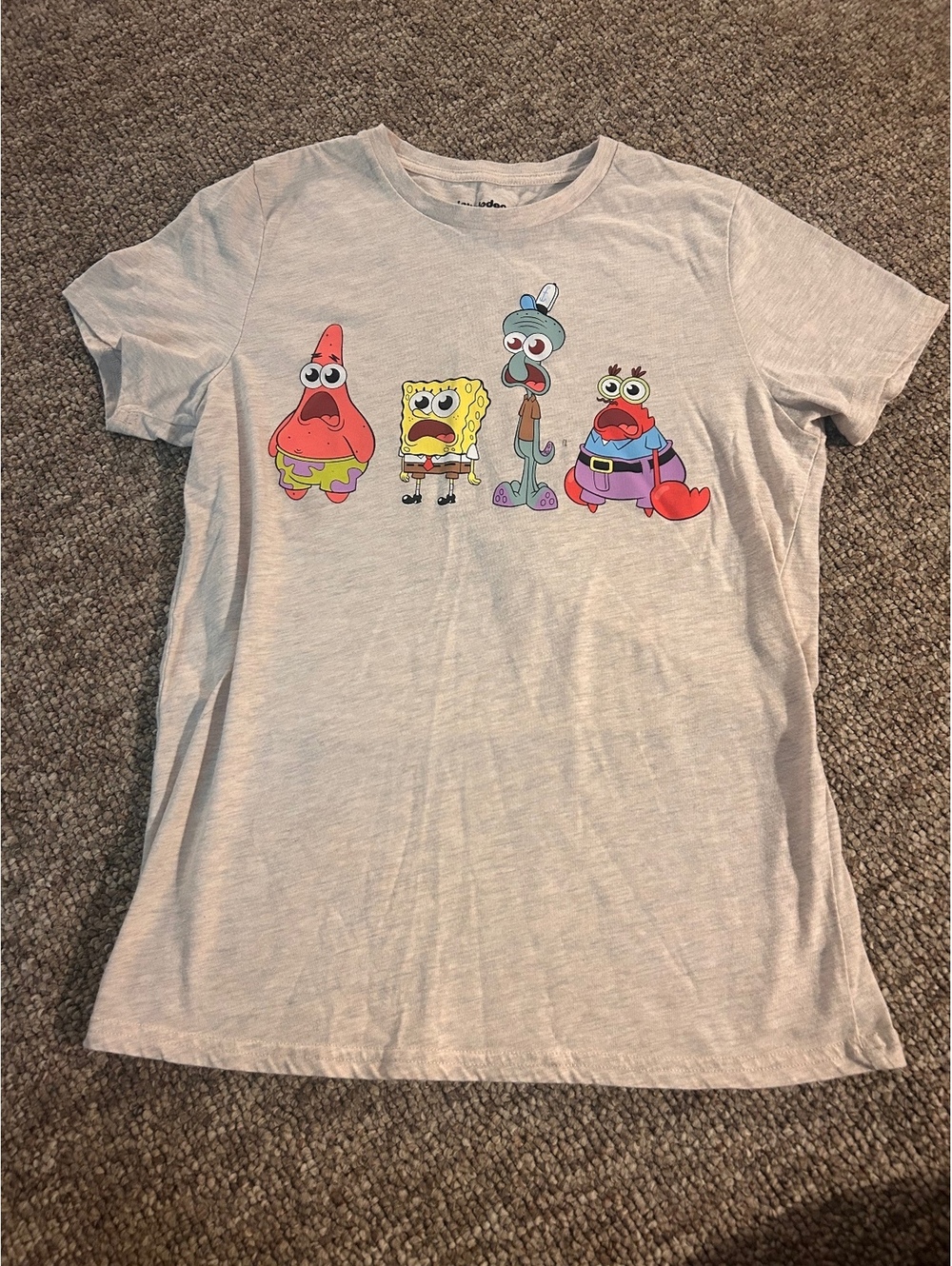 Nickelodeon SpongeBob SquarePants Cartoon Characters Graphic T-Shirt